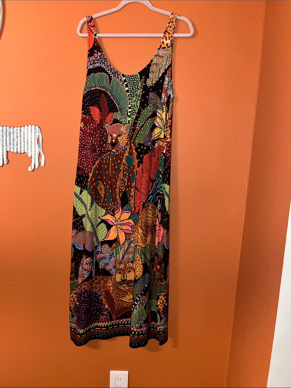 Farm Rio GG X-Large Colorful Tropical Print Maxi Dress